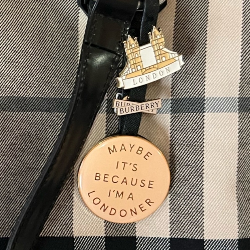Burberry Authentic Pins made into keychain.